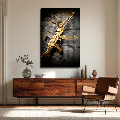 DEKORATİF DİKEY CAM TABLO - TT3374