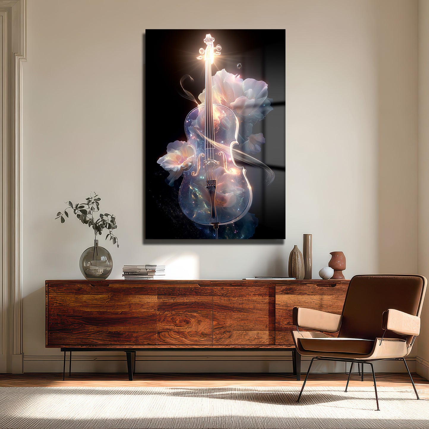 DEKORATİF DİKEY CAM TABLO - TT3327