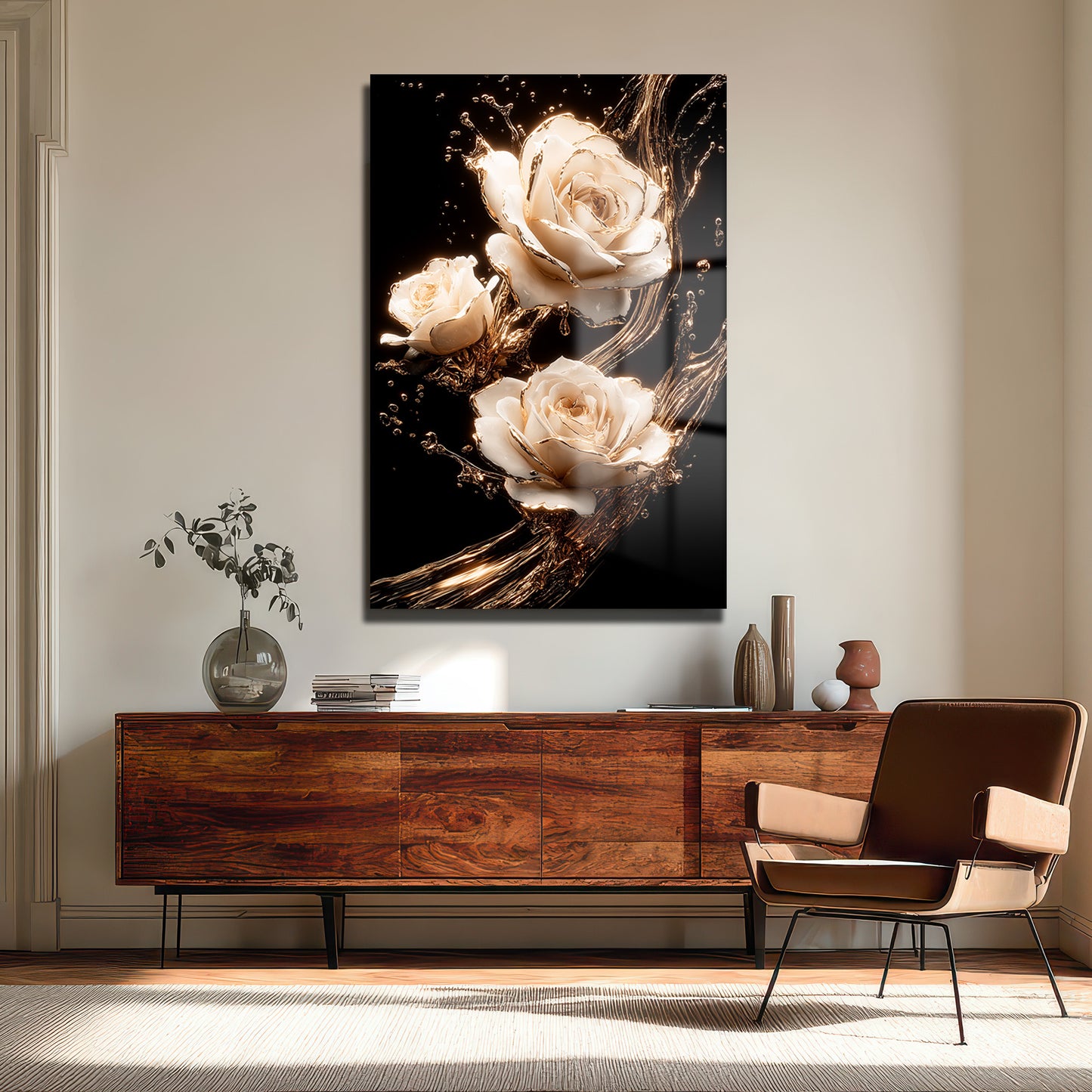 DEKORATİF DİKEY CAM TABLO - TT3375