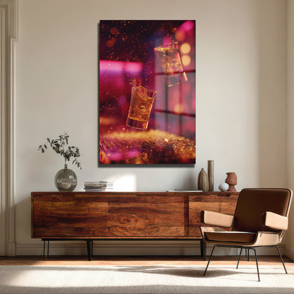 DEKORATİF DİKEY CAM TABLO - TT3328