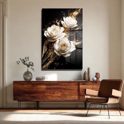 DEKORATİF DİKEY CAM TABLO - TT3377