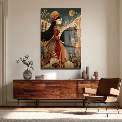 DEKORATİF DİKEY CAM TABLO - TT3448