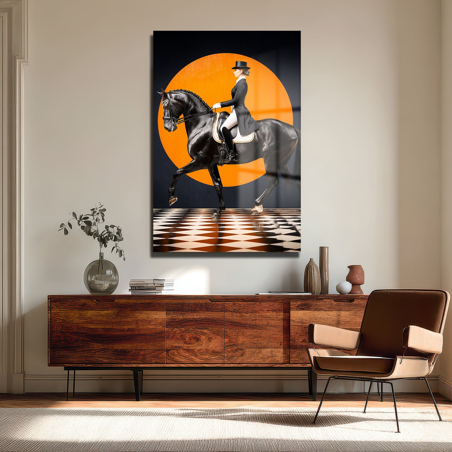 DEKORATİF DİKEY CAM TABLO - TT3451