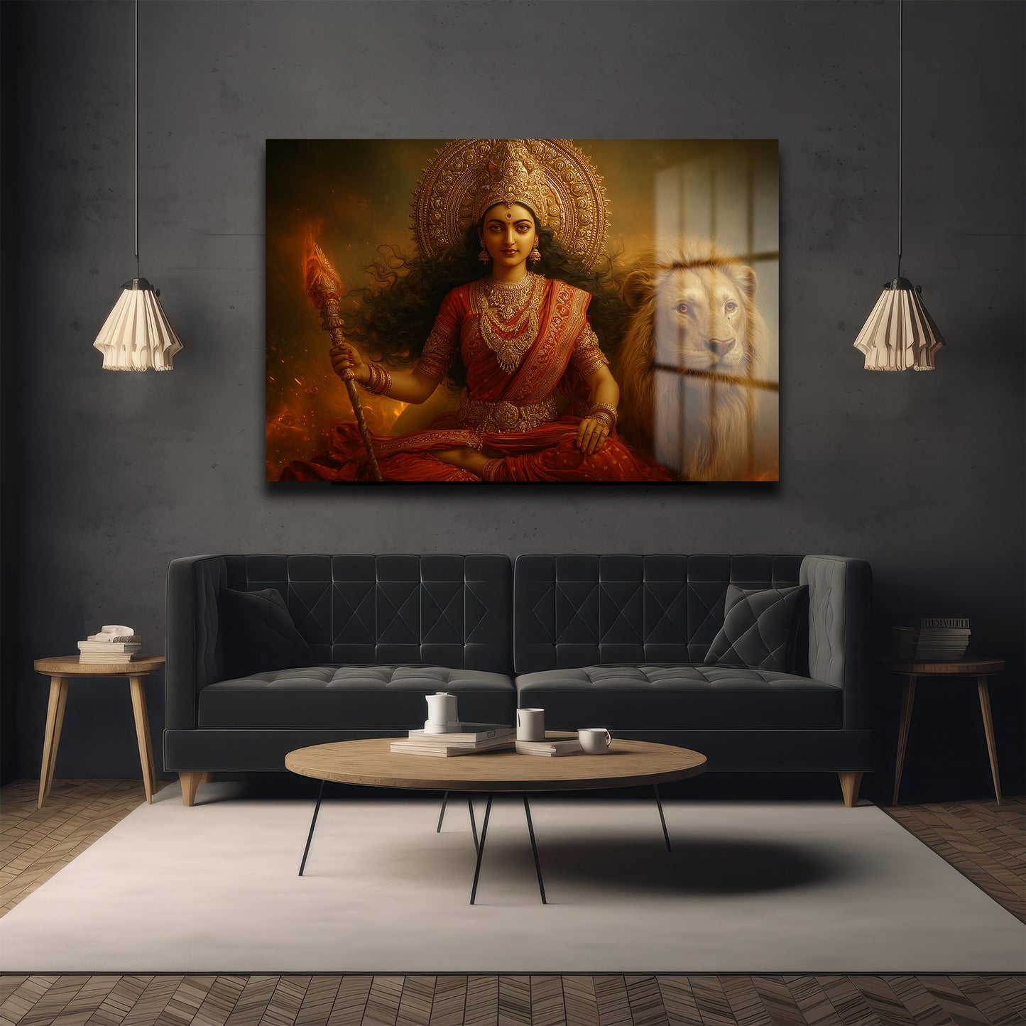 DEKORATİF YATAY CAM TABLO - TT3196