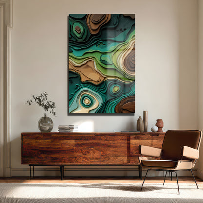 DEKORATİF DİKEY CAM TABLO - TT3381