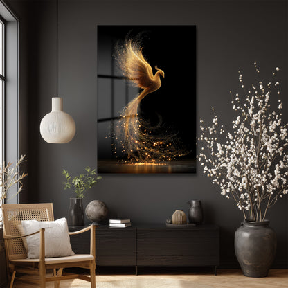 DEKORATİF DİKEY CAM TABLO - TT3363