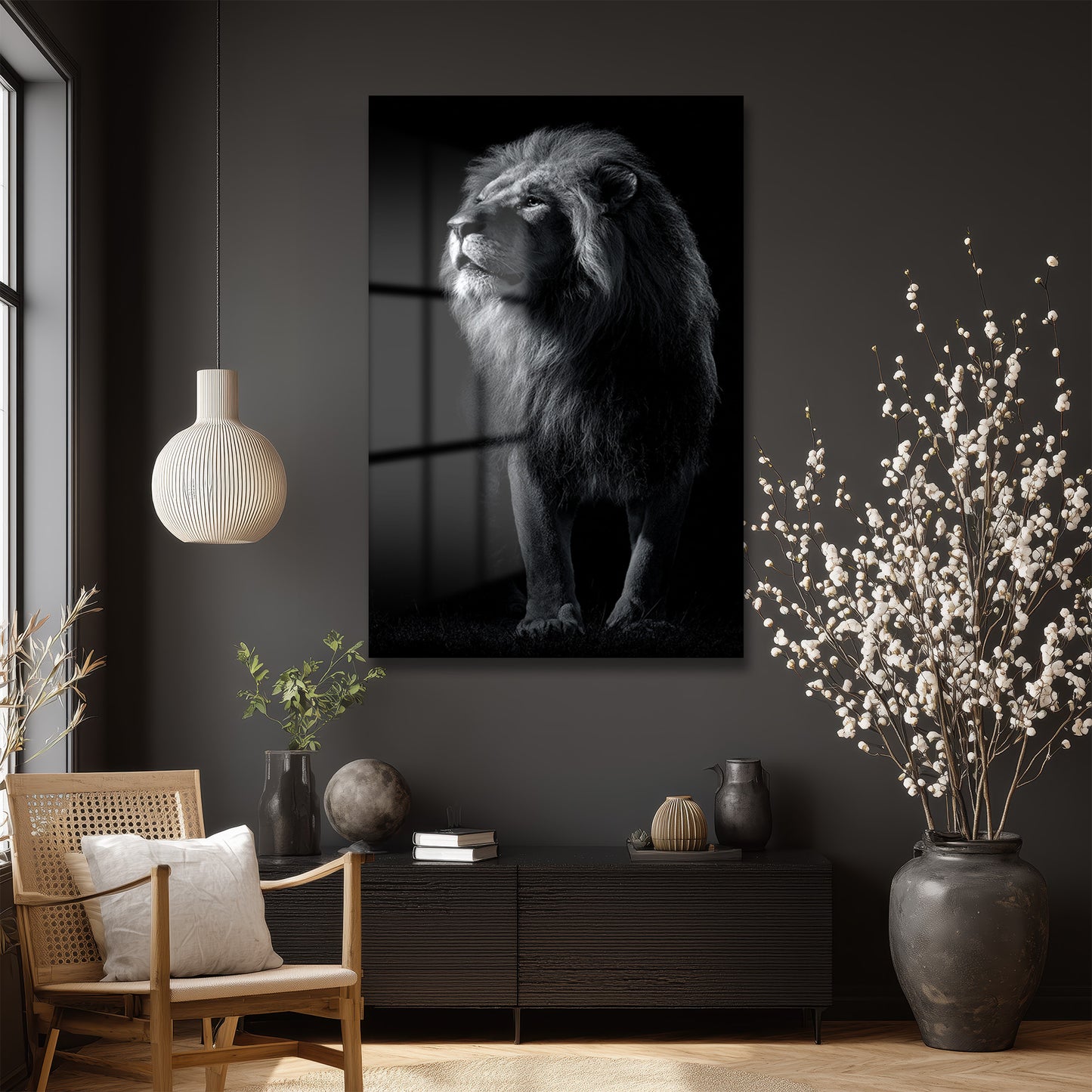 DEKORATİF DİKEY CAM TABLO - TT3435