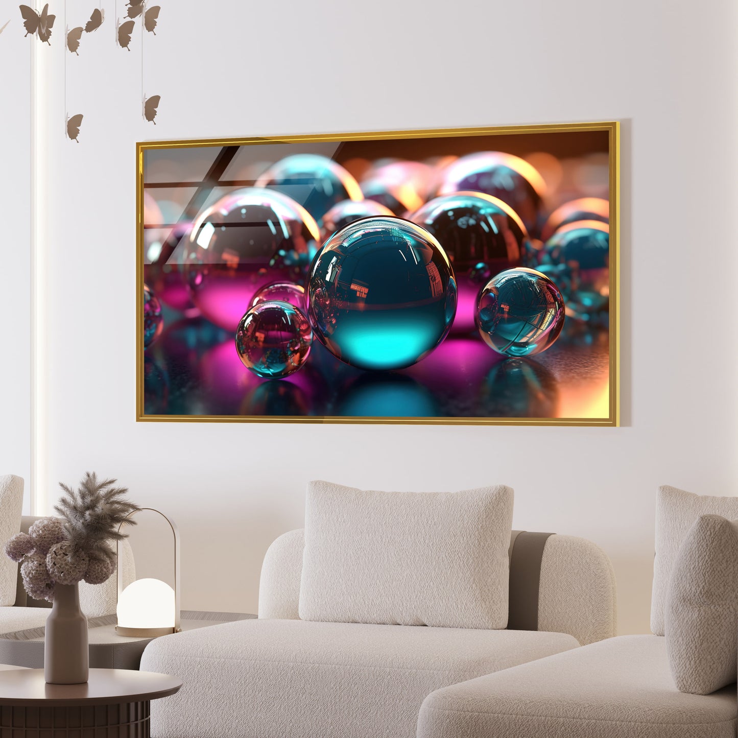 DEKORATİF YATAY CAM TABLO - CF0896