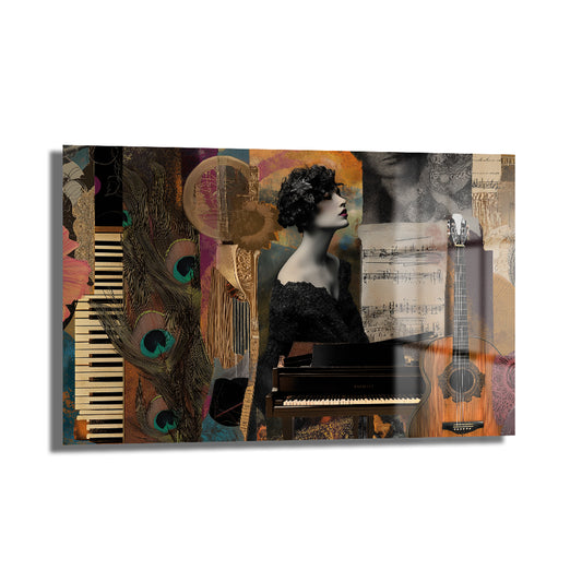 DEKORATİF YATAY CAM TABLO - TT3101