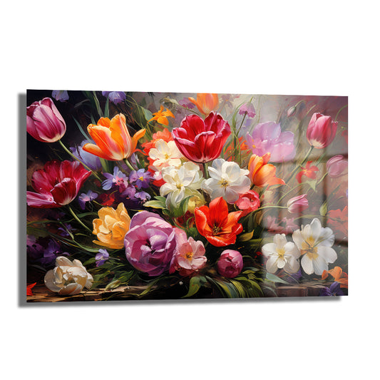 DEKORATİF YATAY CAM TABLO - TT0593