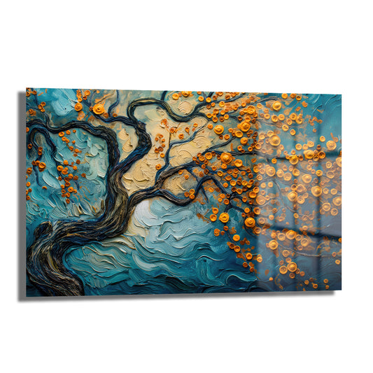 DEKORATİF YATAY CAM TABLO - TT0577