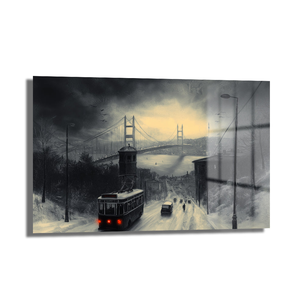 DEKORATİF YATAY CAM TABLO - TT1973