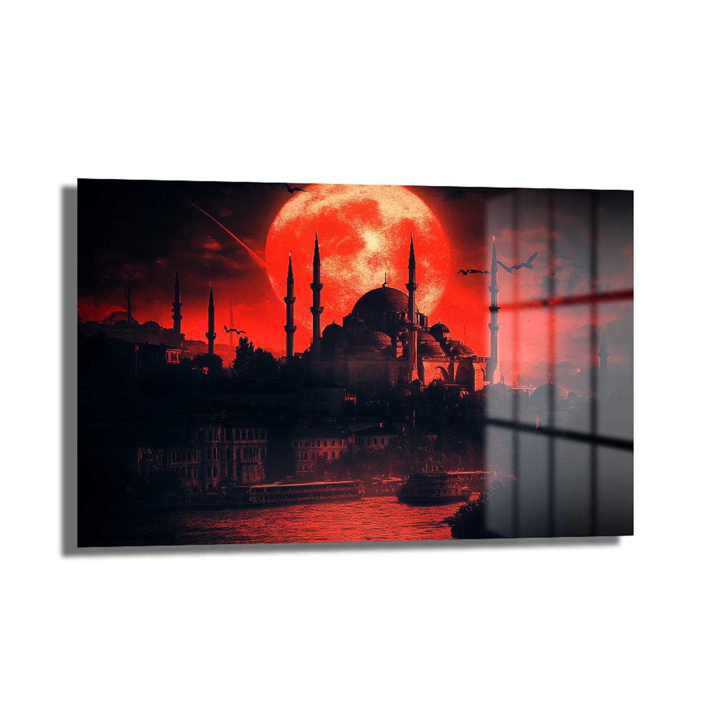 DEKORATİF YATAY CAM TABLO - TT2043