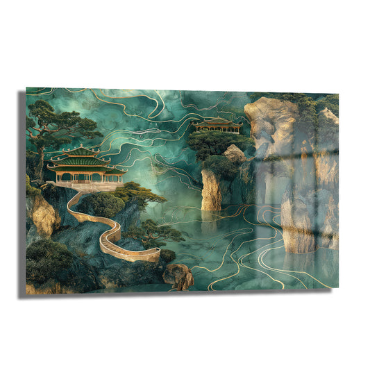 DEKORATİF YATAY CAM TABLO - TT0571