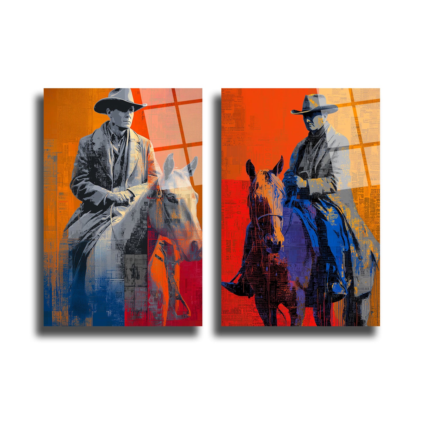 İKİLİ DİKEY CAM TABLO SETİ - TT4001