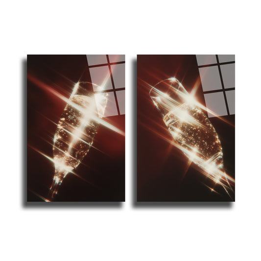 İKİLİ DİKEY CAM TABLO SETİ - TT4005