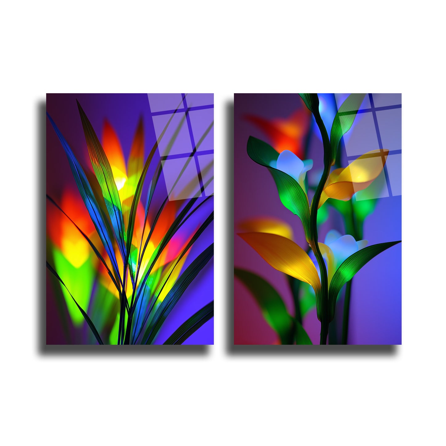 İKİLİ DİKEY CAM TABLO SETİ - TT4042