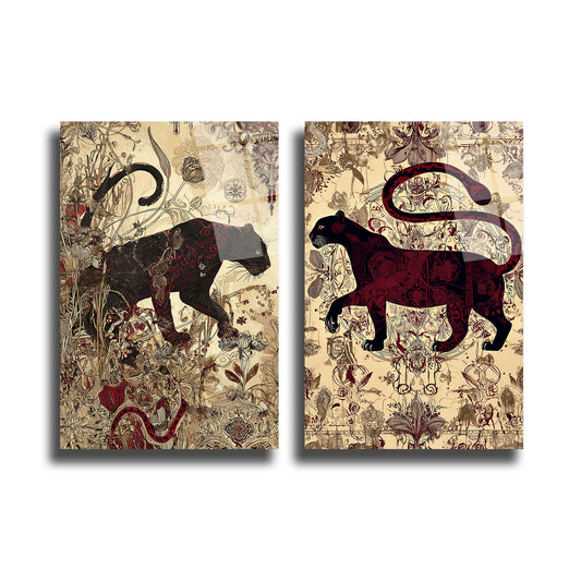 İKİLİ DİKEY CAM TABLO SETİ - TT4034