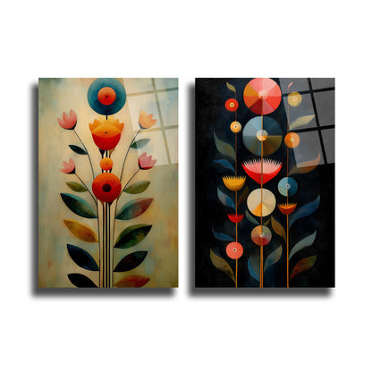 İKİLİ DİKEY CAM TABLO SETİ - TT4043