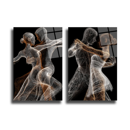 İKİLİ DİKEY CAM TABLO SETİ - TT4040