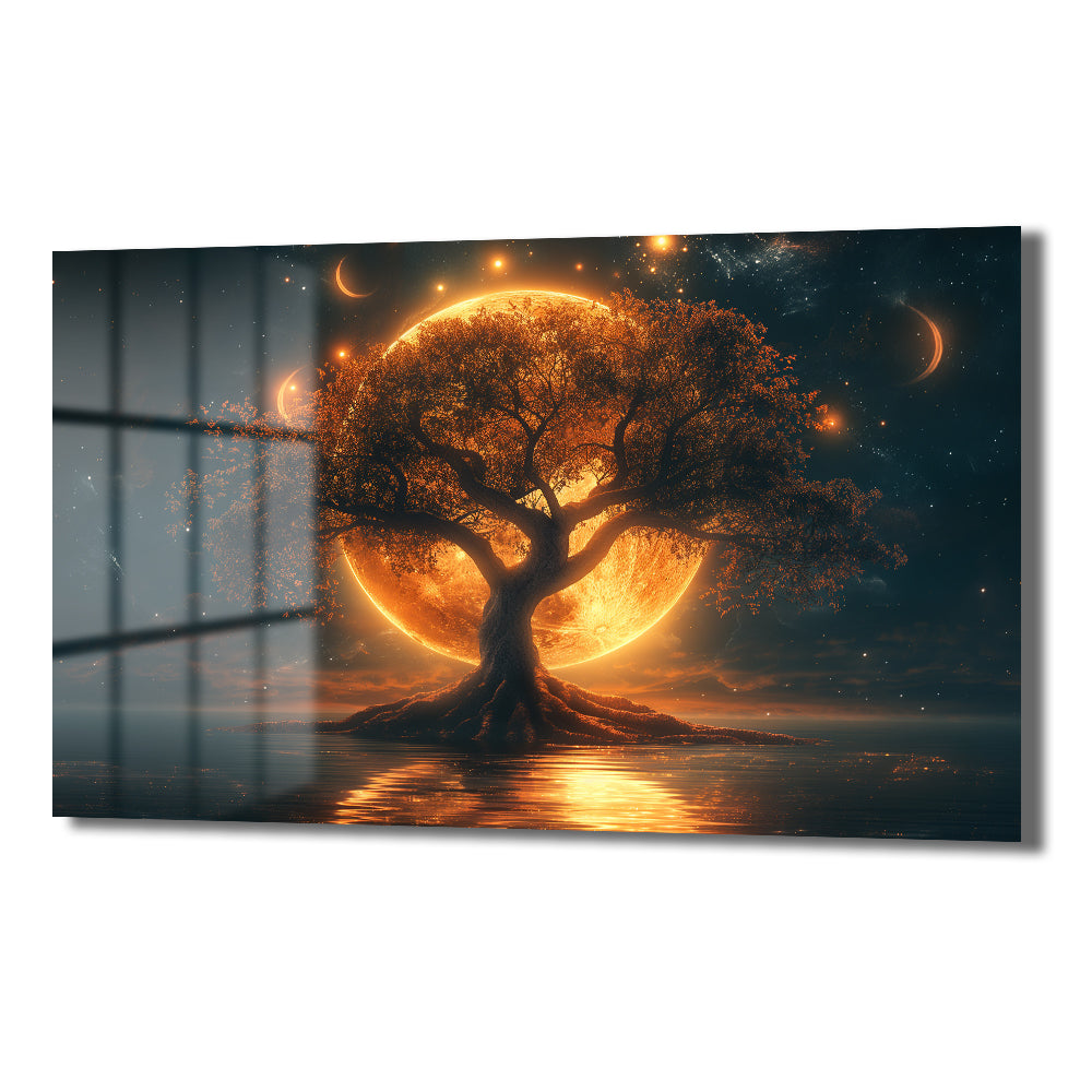 DEKORATİF YATAY CAM TABLO - TT1263