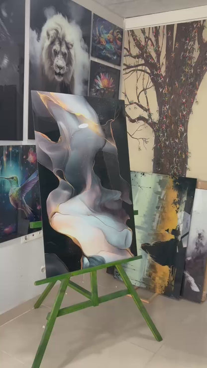 DEKORATİF DİKEY CAM TABLO - TT1887