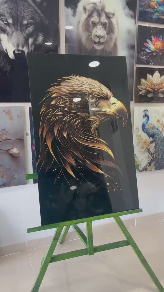 DEKORATİF DİKEY CAM TABLO - TT0551